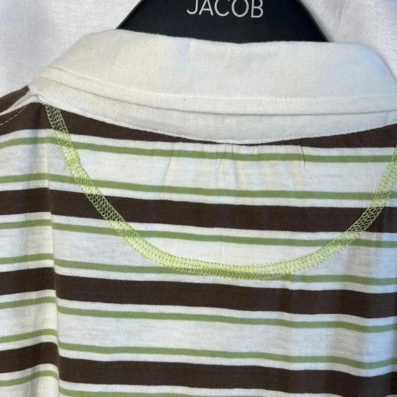 NWT, retro AIRWALK striped men polo shirt,2 tone,cosplay,ASO Big Bang, 70’s, - Picture 9 of 15